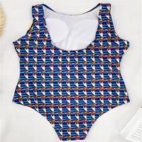 Arte corporal abstracto Traje de baño onesie transfronterizo de alta elasticidad europeo y americano - details 32