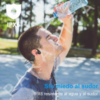 Paramta-Auriculares inalámbricos con Bluetooth 5,3, audífonos de conducción, impermeables, con micrófono - details 2