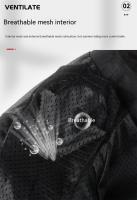 Chaqueta de Moto Transpirable VEMAR Anti-caída, Resistente al Desgaste, Tejido Reflectante con Almohadillas Protectoras CE Cierre de Cremallera Estilo Redondo Tallas S-4XL - details 3