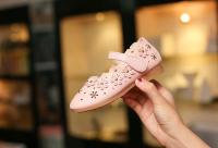 Zapatos de cuero de princesa para niñas, zapatos planos con recortes y flores, suaves, para primavera y verano, 2024 - details 20