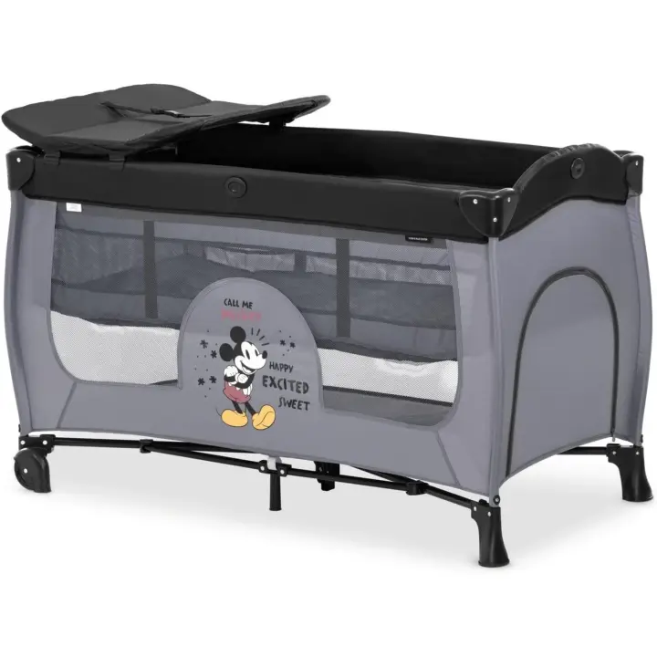 Cuna de Viaje Hauck Sleep N Play Dos Alturas con Cambiador Parque Infantil Bebe 120x60 cm - 1