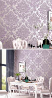 Papel Tapiz de Pared Damasco 3D Diseño de Relief Europeo para Dormitorio Sala de Estar - details 5