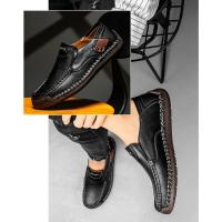 Zapatos Planos de Cuero Hechos a Mano para Hombre Moda Informal, Cómodos, Calidad Superior, Talla 48 - details 20