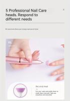 Máquina Portátil Para Pulir Uñas, Lima De Uñas Y Manicura, Recargable, Para Pulir Uñas Y Eliminar Piel Muerta - details 2