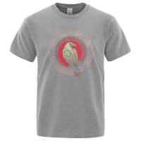 Camiseta de manga corta para hombre, camisa estampada Viking Crow Ragnar King, estilo hip-hop informal, ropa de verano, cómoda - details 9