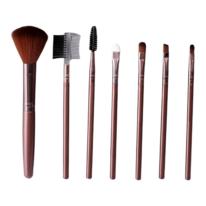 7 Pack Makeup Brush Set Blush Brush and Brush Eyebrow Brush Lip Brush Eye Shadow Brush Makeup Brush Set