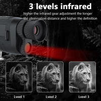 DT19 Monocular portátil 2.5 K UHD 300m visión nocturna infrarroja 40M píxeles 8X Zoom Digital telescopio para acampar observación de aves excursión - details 7