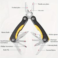 Alicates Multifuncionales Plegables Con Destornillador Y Cuchillo De Acero Inoxidable Herramienta Táctica Portátil Para Caza Camping Senderismo - details 2