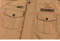 Chaqueta de invierno cálida para hombre, lino poliéster, forro polar - details 5