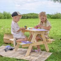 Juego de Mesa de Madera para Niños 90x90xA50 cm Ideal para Exterior o Interior - details 18