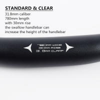 Manillar de Bicicleta de Aleación de Aluminio MTB Elevador de Manillar para Ciclismo de Montaña y Carretera 31.8mm x 720mm 780mm - details 8