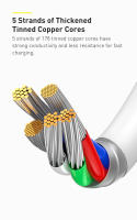 Baseus Cable USB Tipo-C de Carga Rápida para iPhone Adaptador Electrónico de Conector de Hombro a Mujer Hecho en China Adecuado para Smartphones - details 6