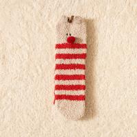 Calcetines de lana de coral navideño, caja de regalo de Navidad, Calcetines de Nochebuena, tubo medio para hombres y mujeres - details 6