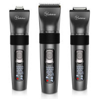 HATTEKER-cortadora de pelo profesional para hombres, Kit de aseo impermeable para hombres, cortadora de pelo 3 en 1, máquina de corte de pelo con carga USB - details 0