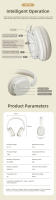 Auriculares HIFI con Bluetooth 5,3, dispositivo de audio montado en la cabeza, con cable de 3,5mm, tarjeta enchufable plegable, de baja latencia, adecuado para juegos, música, viajes y aprendizaje - details 14