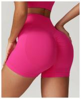Shorts de Yoga de Cintura Alta Ajuste de Barriga, Levantamiento de Cadera, Ropa de Gimnasio de Nylon Zapatillas de Correr para Primavera/Verano - details 17