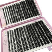 640Pcs Extensiones De Pestañas Falsas 8D Gruesas Y Sueltas De D Curl Puntas Afiladas Tamaño 8-16mm Conjunto De Clusters Individuales Para Maquillaje Profesional - details 3