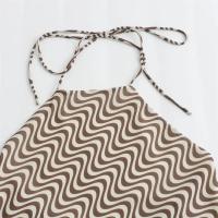 Conjunto de 2 piezas con cuello colgante para mujer, traje elegante de calle para vacaciones, novedad de verano, 2024 - details 5