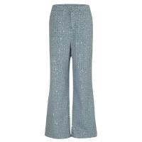 Conjunto de Denim con Lentejuelas BKQU Pantalones de Pierna Ancha y Top de Tanque con Corset sin Correas para Mujeres Outfit de Fiesta de Lujo para Clubes - details 11