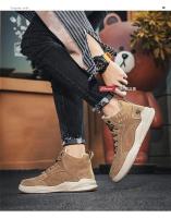 Botas Martin altas para primavera y otoño, botines de trabajo resistentes al desgaste, zapatos de cuero de moda, zapatos con cordones para hombre - details 1
