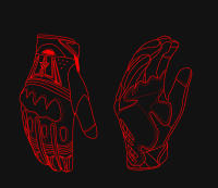 Guantes de cuero para motocicleta, manoplas de fibra de carbono con Control táctil, transpirables, a prueba de golpes - details 1
