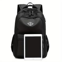 Mochila de nailon funcional, elegante y liviana con compartimento para computadora portátil - Correas impermeables y ajustables para hombres y mujeres - Perfecta para la escuela, la universidad y los viajes, informal, de gran capacidad - details 5