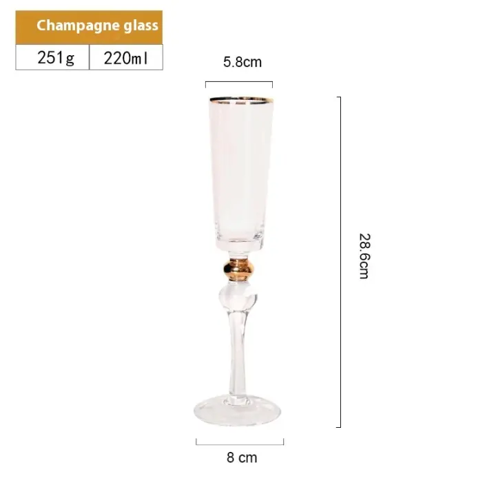 Copa de Phnom Penh del norte de Europa, copa de vino Vintage con borde dorado, copa de whisky y champán, artículos para beber para Bar en casa - 1