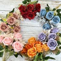 Flor Artificial Multicolor, pétalo de seda, 7 tenedores, plantas de simulación, arreglo Floral, adorno de escritorio, flores de lirio rosa realistas - details 3