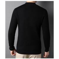 Suéter de Cachemira con Cuello medio alto para hombre, jerseys de punto para jóvenes, prendas de punto delgadas, 2025 - details 12