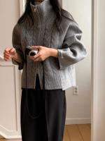 Suéter De Mujer, suéteres De invierno para Mujer, cárdigan Traf, tejido grande para Mujer, Ropa De abrigo De punto holgada De manga larga, Ropa De Mujer - details 9
