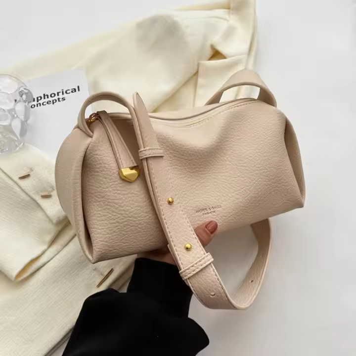 Bolso de Moda para Mujer 2025 Bolso de Hombro Chic de Textura Única bajo el Brazo - 1