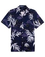 Verano hawaiano impreso en 3D con plantas coloridas y ropa de mujer, camisa de manga corta de playa, informal de moda para hombre - details 1