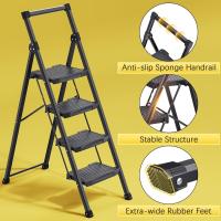 Escalera Plegable de 3 Peldaños Capacidad de 400 kg Pedales Antideslizantes Ancho de 90cm - details 10
