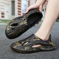 Zapatillas verano casa de los hombres antideslizante desgaste exterior moda nuevas sandalias al aire libre playa resistente al desgaste de una palabra - details 24