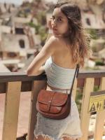 Bolso cruzado de cuero PU ajustable Bolso de hombro bohemio con correa larga - details 9
