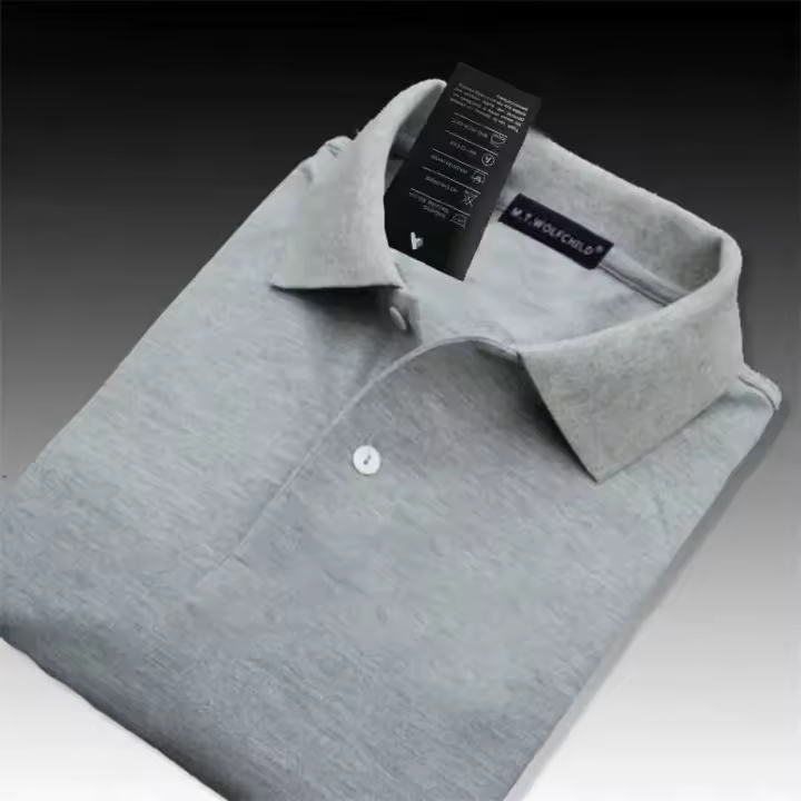 Polo de manga corta para hombre, camiseta informal de color liso, 100% algodón, alta calidad, a la moda, XS-5XL - 1