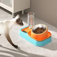 Herramienta de alimentación para mascotas, cuenco de comida para mascotas de acero inoxidable, antihormiga, alimentador de gatos con pendiente de 15 grados, cuenco de alimentación para mascotas antideslizante doble, perros y gatos - details 3