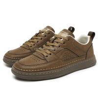 Nuevos zapatos deportivos clásicos de cuero de moda para Hombre, Zapatillas informales en negro y azul, 44 americanos de alta calidad - details 5