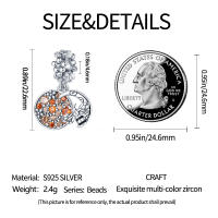 Abalorio de Plata de Ley 925 con forma de mariposa, colgante de 3mm, joyería Original, 2022 - details 6