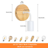 Goeco Luces de Pared de Madera Diseño Moderno Blanco Eficiencia de Energía - details 0