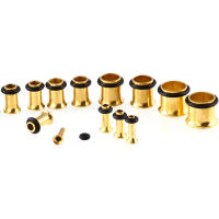 2 uds ensanchador expansor oreja 1,6-10mm joyería piercing del cuerpo punk Acero inoxidable flare carne túnel oído tapones túnel - details 6