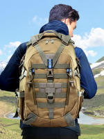 Mochila táctica militar de 40L para hombre, bolso grande para senderismo, Molle - details 0