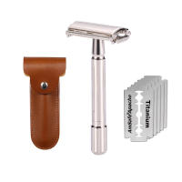 Afeitadora Clásica Nueva para Hombres con Seguridad y Plegabilidad en Acero Inoxidable Profesional para Barberos y Cuchillas de Afeitar - details 4