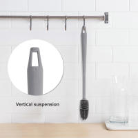 Cepillo de Limpieza de Silicona Duradero Cepillo de Escobilla para Botella de Vino con Mango Largo Reforzado Equipo de Limpieza de Lavandería - details 5