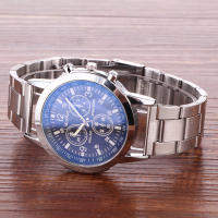 Reloj de Cuarzo para Hombres Reloj de Pulsera de Cuarzo Moda Acero Inoxidable Reloj de Cronógrafo de Lujo Casual Negocios - details 6