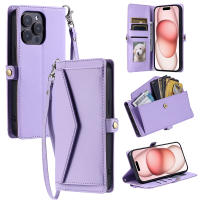 Funda tipo billetera de cuero con cremallera para Samsung, A06 bolso cruzado para Samsung, A13, A14, A15, A16, A23, A24, A25, A33, A34, A35, A53, A54, A55, M55, M13 - details 25