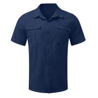 Camisas de manga corta de lino y algodón para hombre, camiseta informal de Color sólido con cuello vuelto, camisas transpirables de verano, novedad de 2025 - details 2
