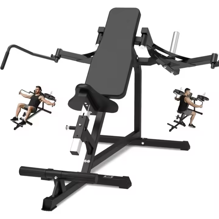 Prensa de pecho inclinada: Rear Delt Fly Reverse PEC Deck hine Butterfly para entrenamiento de gimnasio en casa Equipo de hombro sentado Fiess - 1