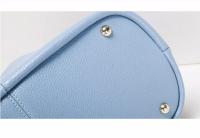 Bolso de piel auténtica para mujer, bandolera de hombro de diseñador de lujo, Color sólido, a la moda - details 19