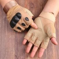 Guantes de medio dedo para hombre, guante táctico para exteriores, deportes, Airsoft, motocicleta, ciclismo - details 7
